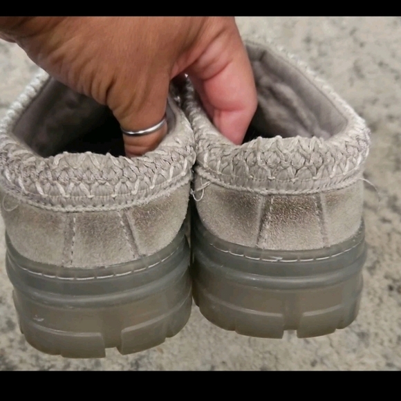 Ugg Womens Gray Tasman Clear Cozy Designer Shearling Slip-Ons Slipper 6 - Picture 5 of 15